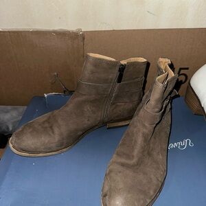 Brown Leather Ankle Boots